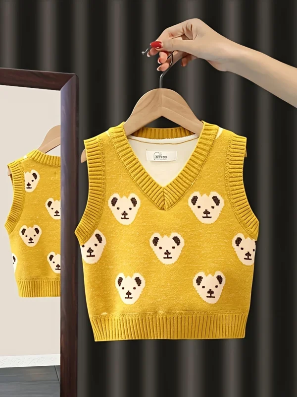 pull gilet sans manche enfant