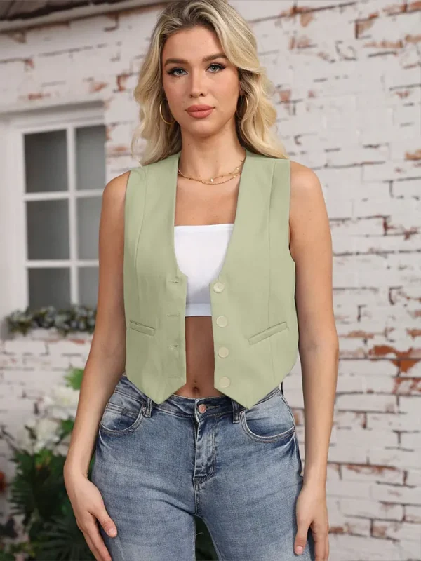 gilet court sans manche