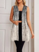 gilet sans manche beige femme