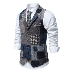 gilet a carreaux sans manche
