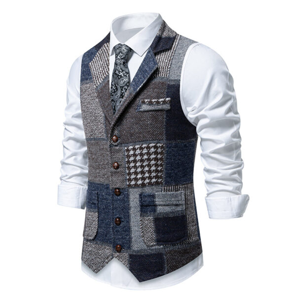 gilet a carreaux sans manche