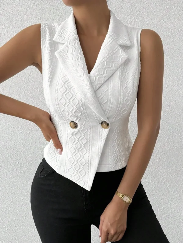 gilet sans manche blanc pour femmes