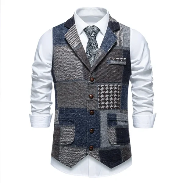 gilet a carreaux sans manche